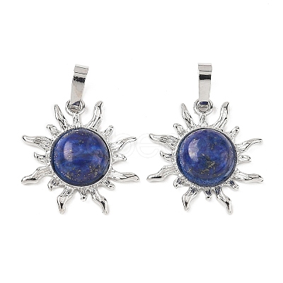 Natural Dyed Lapis Lazuli Pendants G-F786-08P-28-1