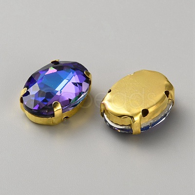 Glass Rhinestone Cabochons GLAA-TAC0024-13G-1