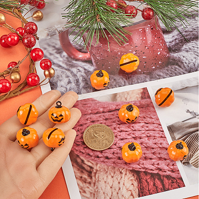 20Pcs Halloween Pumpkin Bell KKB-GF0001-01-1