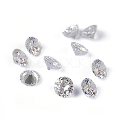 Cubic Zirconia Cabochons ZIRC-M002-4mm-007-1