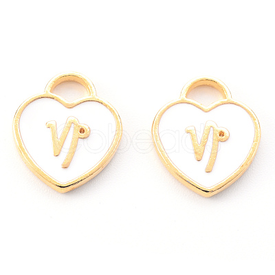 Light Gold Plated Alloy Enamel Pendants ENAM-R136-30-05-1