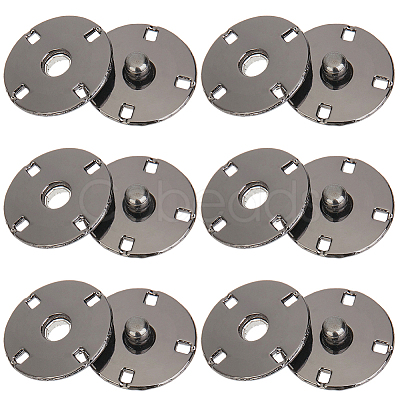 10Pairs Alloy Snap Buttons FIND-CY0001-53B-1