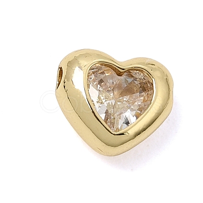 Brass Pave Cubic Zirconia Beads KK-CBA960E-05B-G-1