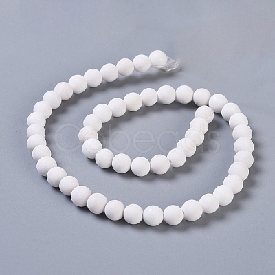 Natural Mashan Jade Beads Strands G-K245-01J-8mm-1