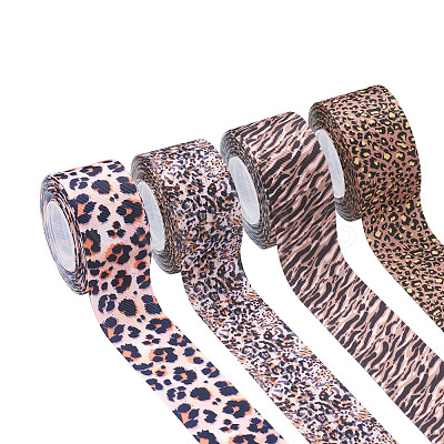 4Rolls 4 Style Polyester Ribbon OCOR-PJ0001-007A-1