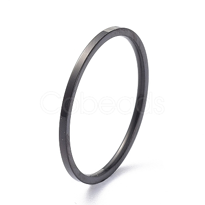 1mm Polished Plain Dome Finger Ring for Girl Women LS-RJEW-C012-02A-EB-1