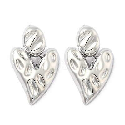 304 Stainless Steel Dangle Stud Earrings EJEW-D319-13P-1