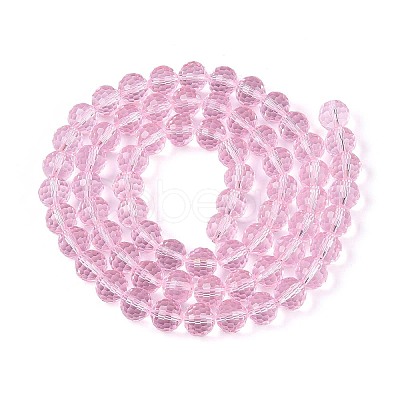 Transparent Glass Bead Strands GLAA-R095-10mm-33-1