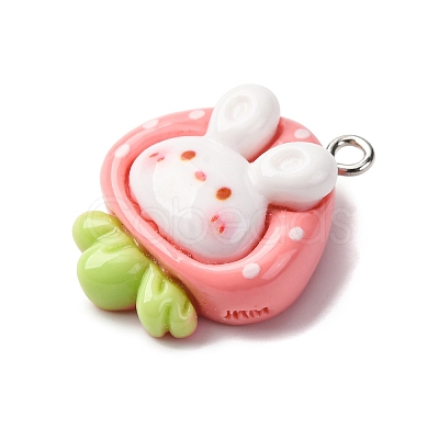 Opaque Resin Pendants RESI-V011-01A-1
