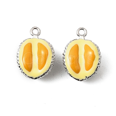 Brass Enamel Pendants KK-K351-60A-P-1