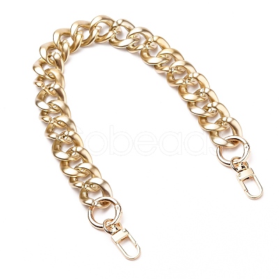 Spray Painted CCB Plastic Curb Chains Bag Handles AJEW-BA00052-1