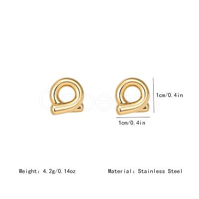304 Stainless Steel Stud Earrings for Women MG2495-1