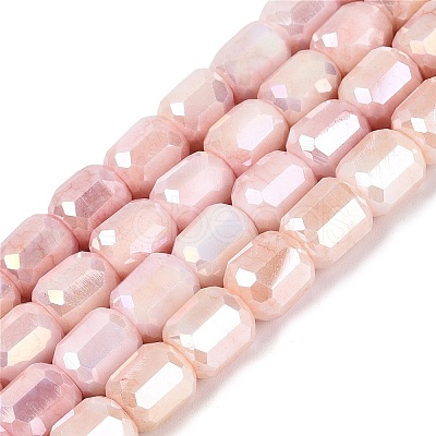 Anti-Tarnish Electroplate Glass Beads Strands EGLA-N027-03A-07-1