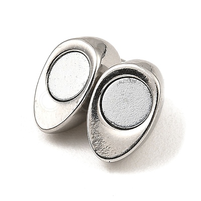 Non-Tarnish 304 Stainless Steel Magnetic Clasps X-STAS-K265-01A-P-1