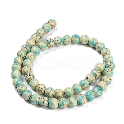 Synthetic Turquoise Beads Strands TURQ-F019-03C-1