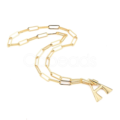 Brass Screw Carabiner Lock Pendant Necklaces NJEW-JN03011-01-1