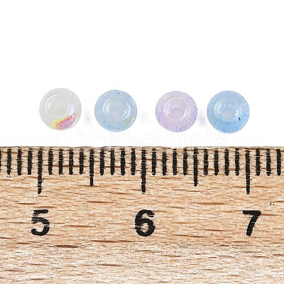 Mixed Color Imitation Cat Eye Glass Round Seed Beads SEED-NH0003-01A-08-1