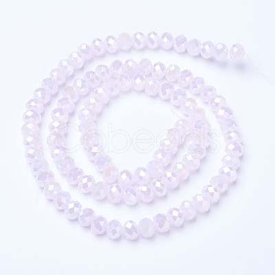 Electroplate Glass Beads Strands EGLA-A034-J6mm-B04-1