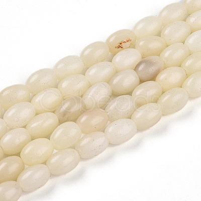 Natural White African Opal Beads Strands G-N346-02B-10-1