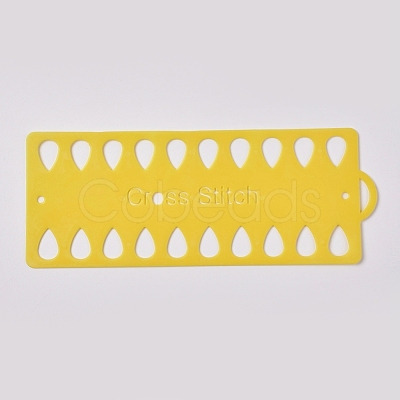 Plastic Embroidery Thread Plate DIY-WH0152-21E-1