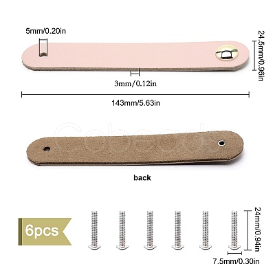 Leather Handle DIY-WH0182-19C-1