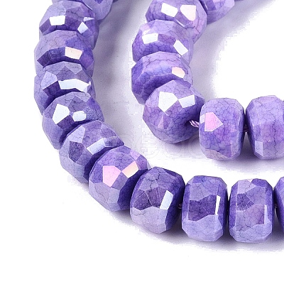 Anti-Tarnish Electroplate Glass Beads Strands GLAA-T025-10mm-11N-1
