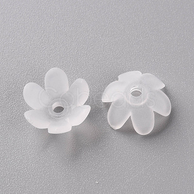 Frosted Acrylic Bead Caps MACR-S371-07A-701-1