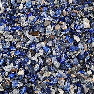 Natural Lapis Lazuli Chip Beads G-O103-21-1