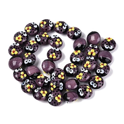 Handmade Bumpy Lampwork Beads LAMP-Q039-15E-1