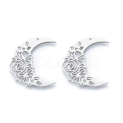 Non-Tarnish 201 Stainless Steel Pendants STAS-N090-LA933-1-1