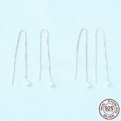 925 Sterling Silver Ear Thread STER-P047-09S-1