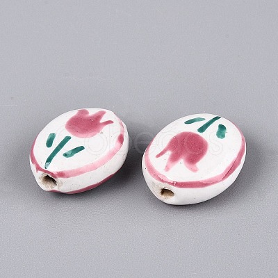 Handmade Porcelain Beads PORC-N013-10F-1