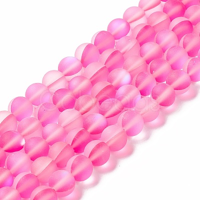 Synthetic Moonstone Beads Strands G-E573-01B-05-1