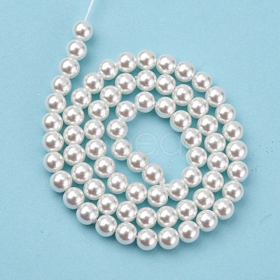 Eco-Friendly Glass Pearl Beads HY-J002-6mm-HX048-1