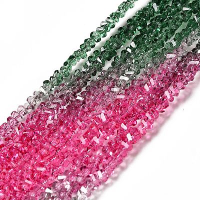 Transparent Glass Bead Strands GLAA-H023-02J-1