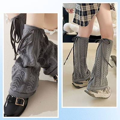 Acrylic Fibers Socks for Women AJEW-WH20060-48C-1