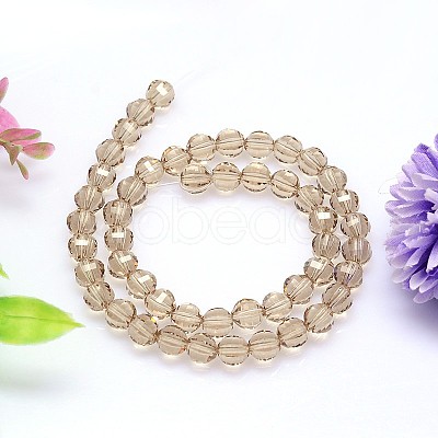 Faceted Round Imitation Austrian Crystal Bead Strands G-M182-6mm-29A-1