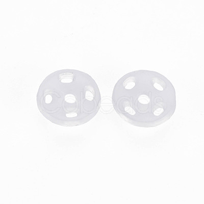 Transparent Resin Snap Fasteners BUTT-N018-008-01-1