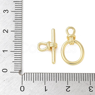 Brass Toggle Clasps KK-CBAFC6C-07H-G-1