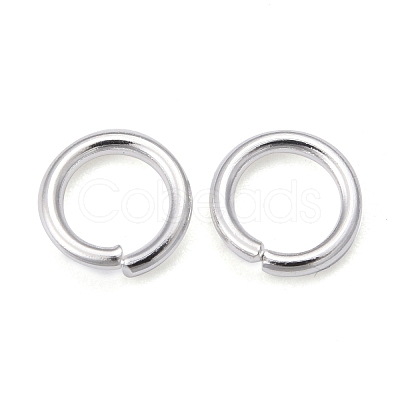 Rack Plating Brass Open Jump Rings KK-O139-18F-S-1