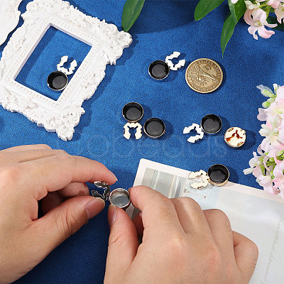 Zinc Alloy Enamel Cufflinks BUTT-GL0001-12-1