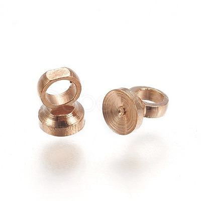 Brass Bead Cap Bails X-KK-F792-06LG-1