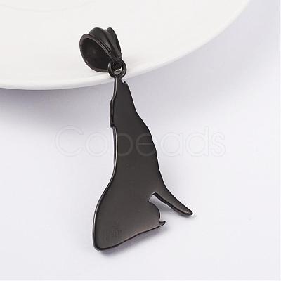 316L Surgical Stainless Steel Pendants STAS-L186-046B-1