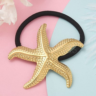 304 Stainless Steel Hair Ties Ion Plating(IP) OHAR-M043-01G-1