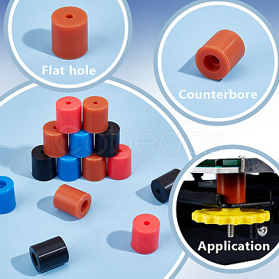 16Pcs 4 Colors Silicone Shock Absorber FIND-OC0003-83-1