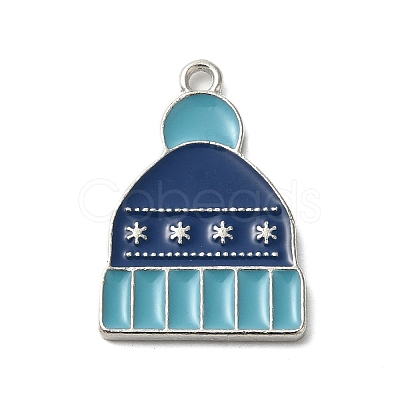 Winter Theme Alloy Enamel Pendants ENAM-M002-05J-P-1