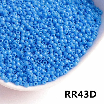 Opaque 6/0 Glass Seed Beads SEED-I013-4mm-RR43D-1