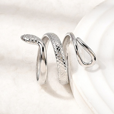 304 Stainless Steel Cuff Open Rings STAS-H259-02P-1