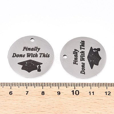 Non-Tarnish 201 Stainless Steel Pendants LS-STAS-T064-38P-27-1