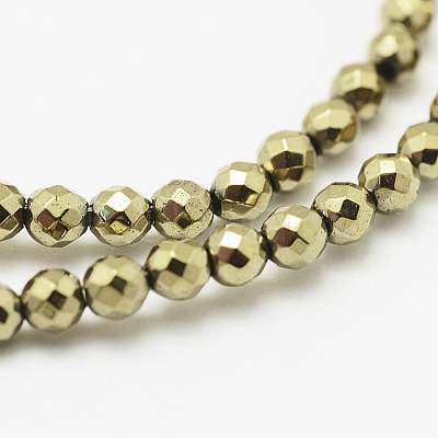 Round Non-magnetic Synthetic Hematite Beads Strands X-G-D617-2mm-27-1